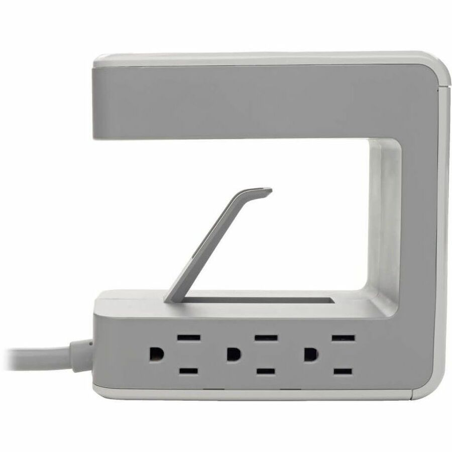 Eaton Tripp Lite Series 6-Outlet Surge Protector w/2 USB-A (4.8A Shared) & 1 USB-C (3A) - 8 ft. (2.43 m) Cord, 1080 Joules, Desk Clamp TLP648USBC