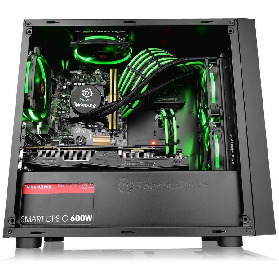 Thermaltake Versa H18 TG Computer Case CA-1J4-00S1WN-01