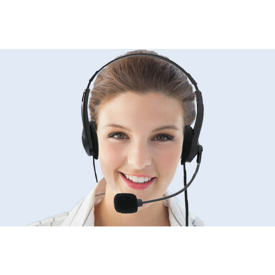 Adesso Xtream H4 - 3.5mm Stereo Headset with Microphone - Noise Cancelling - Wired- 6 ft cable- Lightweight XTREAM H4