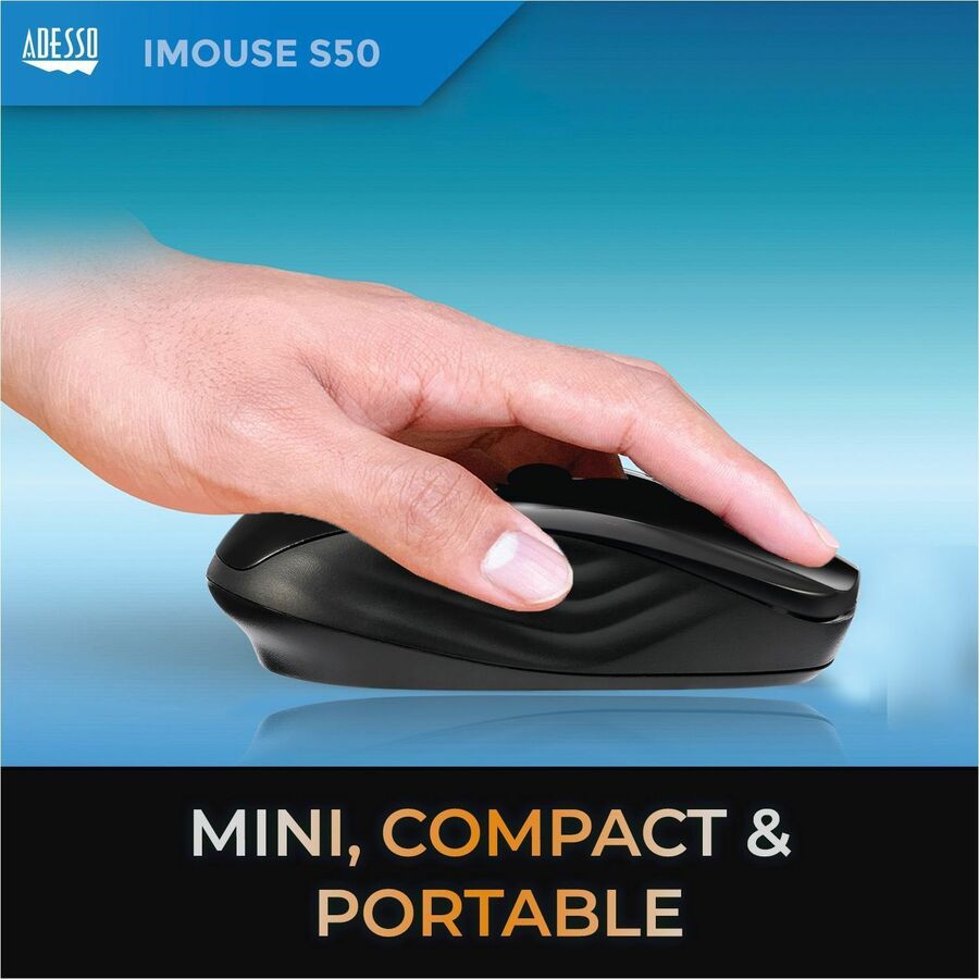 Adesso iMouse S50 - 2.4GHz Wireless Mini Mouse IMOUSES50