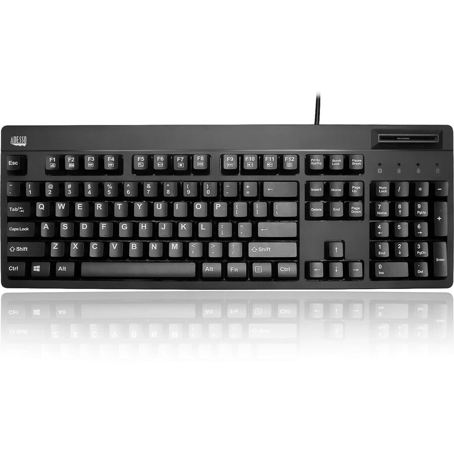 Adesso EasyTouch 630SB-TAA - Smart Card Reader Keyboard (TAA Compliant) AKB-630SB-TAA