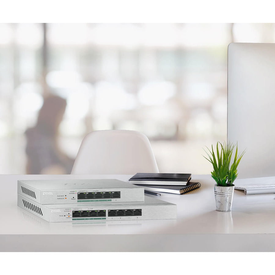 ZYXEL 8-Port GbE Web Managed PoE Switch GS1200-8HPv2