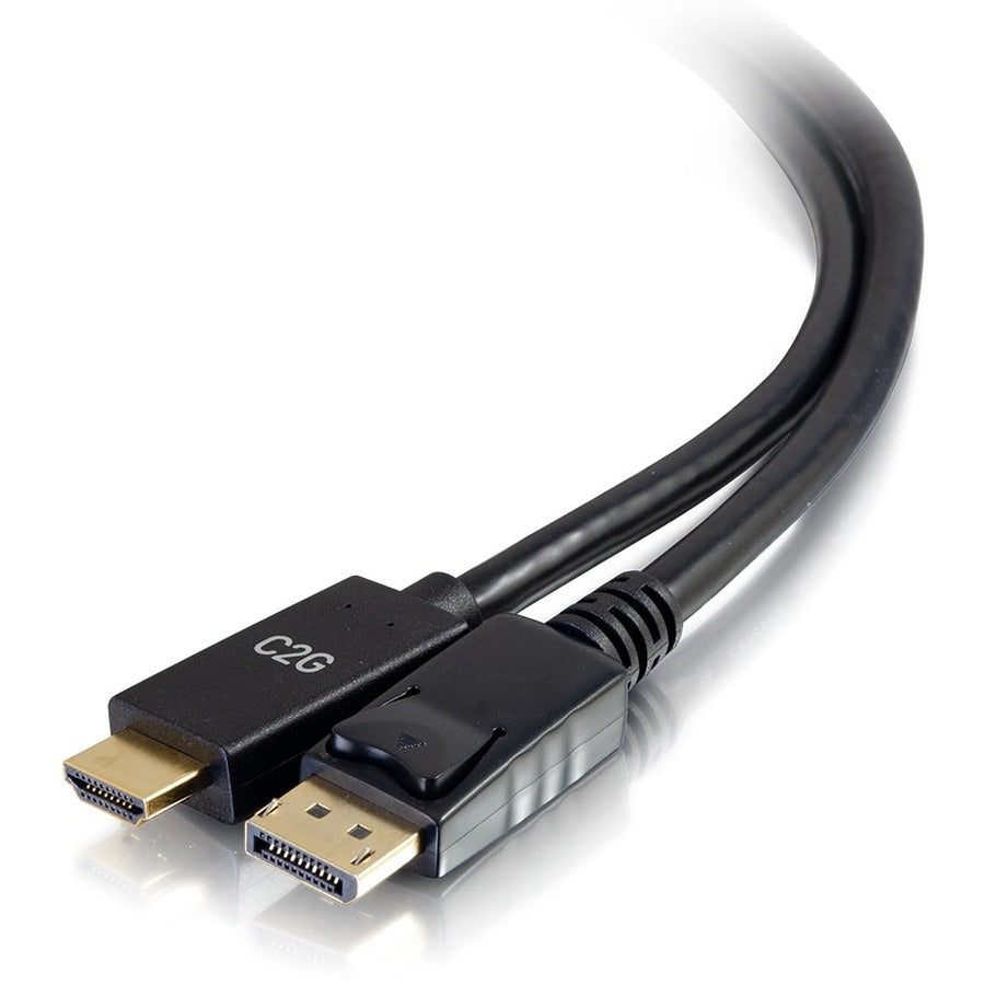C2G 3ft DisplayPort to HDMI Cable - DP to HDMI Adapter Cable - DisplayPort 1.2a HDMI 1.4b - 4K 30Hz - M/M 54432