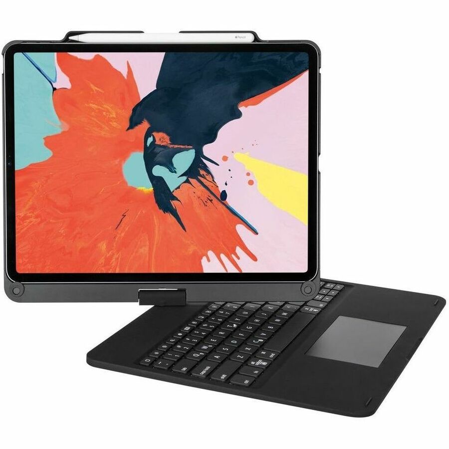 Targus VersaType THZ902US Keyboard/Cover Case for 12.9" Apple iPad Pro (5th Generation), iPad Pro (4th Generation), iPad Pro (3rd Generation), iPad Pro (6th Generation) Tablet - Black THZ902US