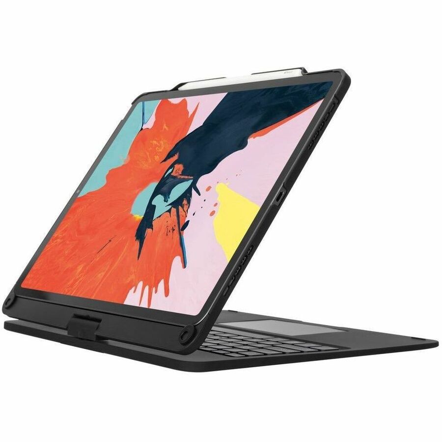 Targus VersaType THZ902US Keyboard/Cover Case for 12.9" Apple iPad Pro (5th Generation), iPad Pro (4th Generation), iPad Pro (3rd Generation), iPad Pro (6th Generation) Tablet - Black THZ902US