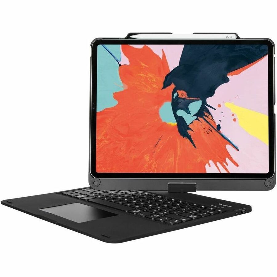 Targus VersaType THZ902US Keyboard/Cover Case for 12.9" Apple iPad Pro (5th Generation), iPad Pro (4th Generation), iPad Pro (3rd Generation), iPad Pro (6th Generation) Tablet - Black THZ902US