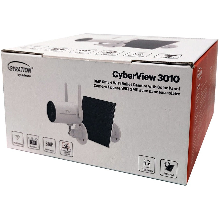 Gyration Cyberview Cyberview 3010 3 Megapixel Indoor/Outdoor Network Camera - Color - Bullet - White CYBERVIEW 3010