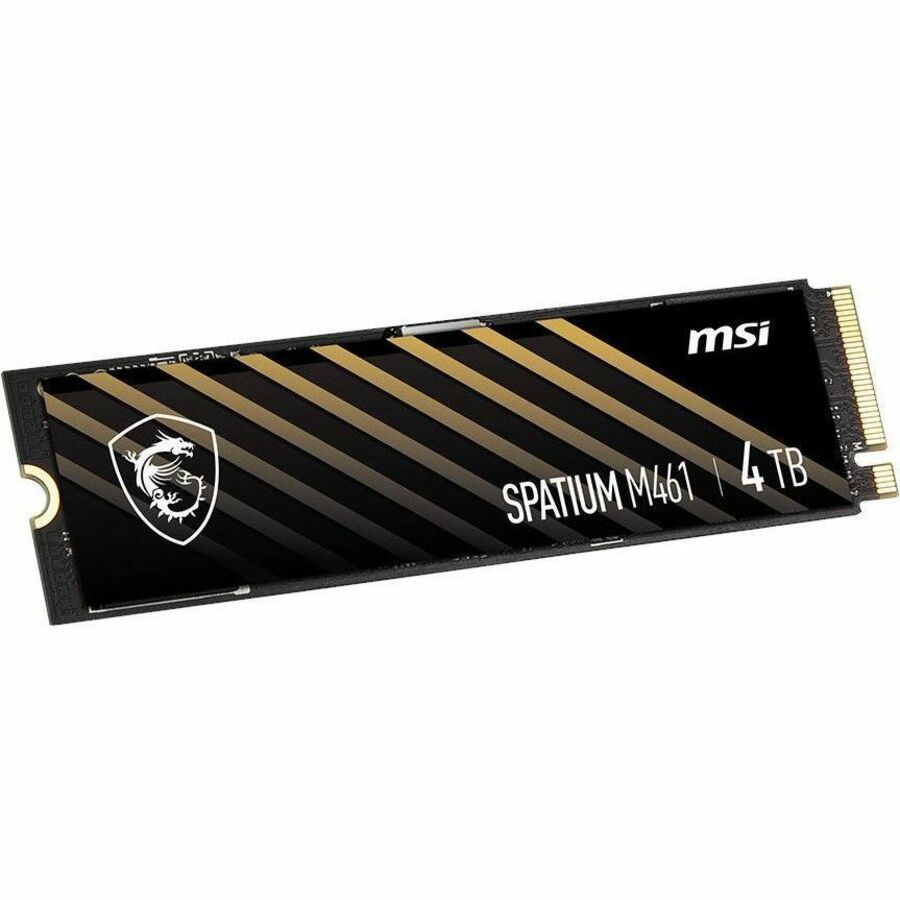 MSI SPATIUM M461 SM461N4TB 4 TB Solid State Drive - M.2 2280 Internal - PCI Express NVMe (PCI Express NVMe 4.0 x4) SM461N4TB