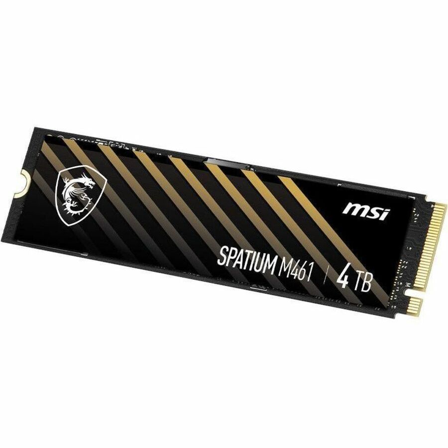 MSI SPATIUM M461 SM461N4TB 4 TB Solid State Drive - M.2 2280 Internal - PCI Express NVMe (PCI Express NVMe 4.0 x4) SM461N4TB