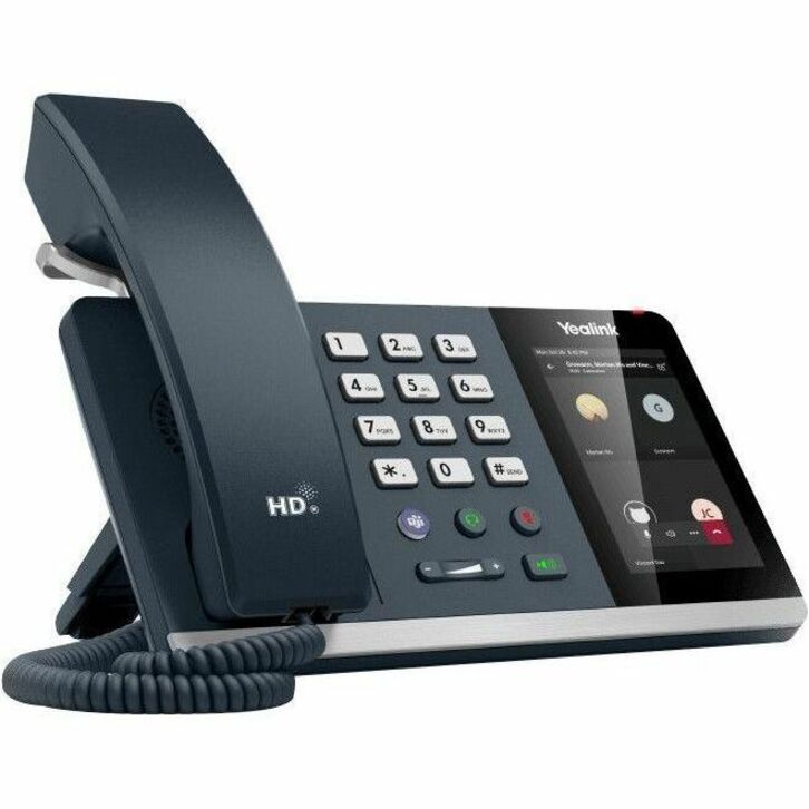 Yealink MP54-Zoom IP Phone - Corded - Corded - Wi-Fi, Bluetooth - Desktop, Wall Mountable - Classic Gray 1301114