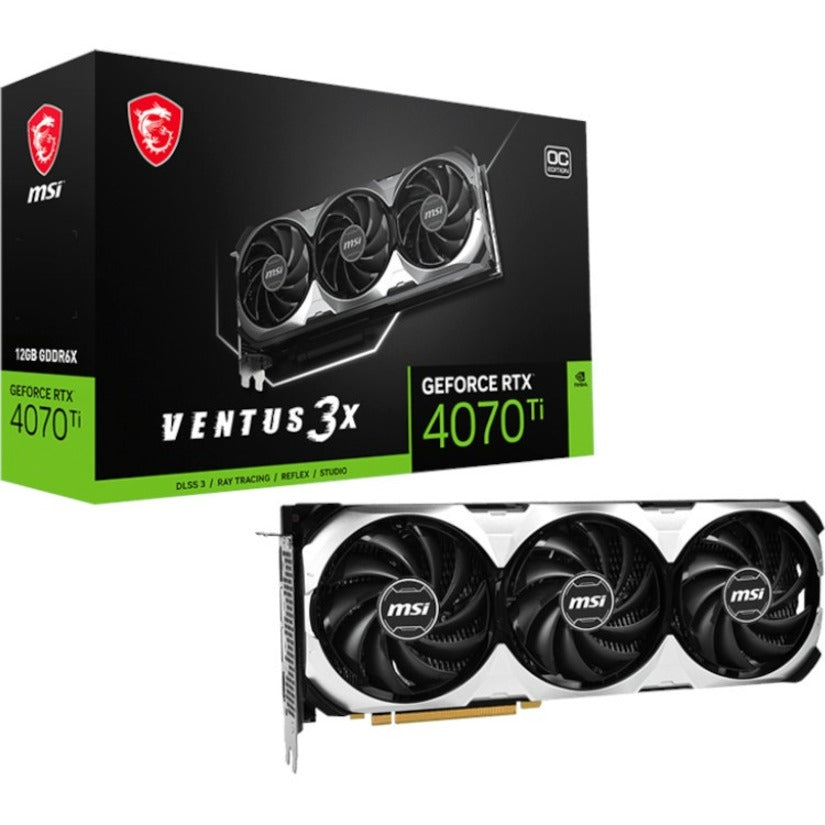MSI NVIDIA GeForce RTX 4070 Graphic Card - 12 GB GDDR6X G4070V3X12C