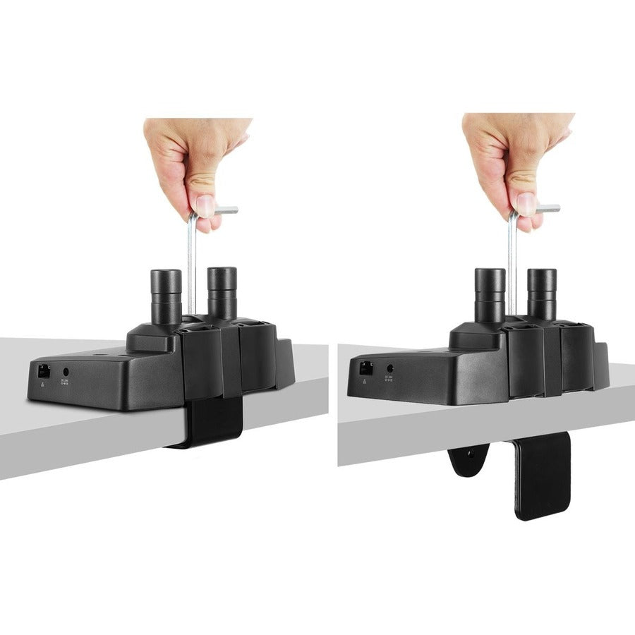 SIIG Full function Dual 4K Hybrid Video Docking Station & PD with Gas Spring Monitor Desk Arm Mount - 17" to 32" CE-MTDK01-S1