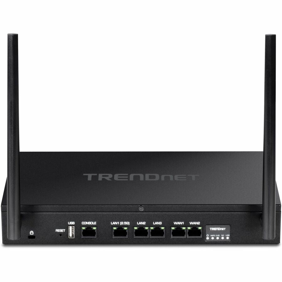 TRENDnet AX1800 Dual-Band WiFi 6 Gigabit Dual-WAN VPN Router, Small Business, Virtual Private Network, Inter-VLAN Routing, QoS, 2.5G Support, Pre-Encrypted Wireless, Black, TEW-929DRU TEW-929DRU