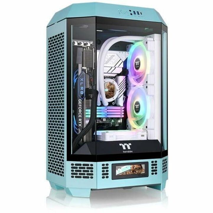 Thermaltake The Tower 300 Turquoise Micro Tower Chassis CA-1Y4-00SBWN-00
