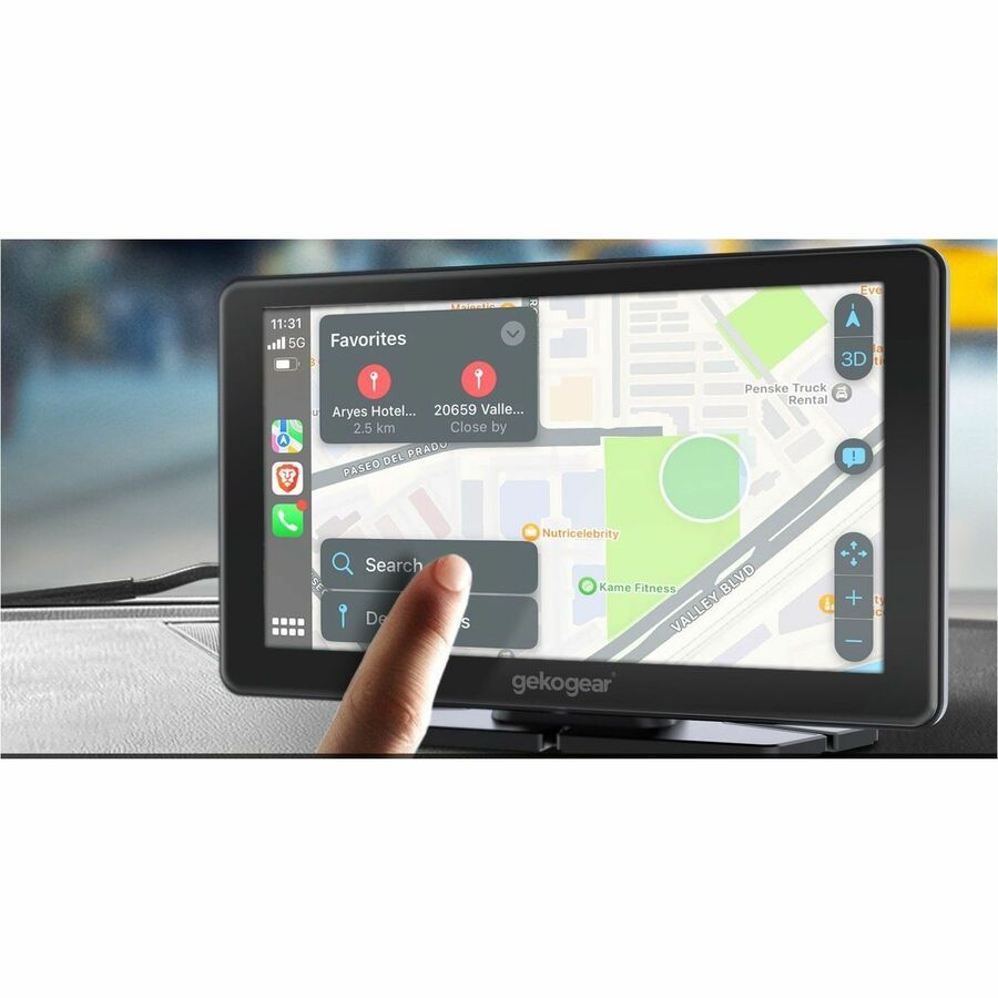 GekoGear Orbit C110 7" Infotainment Display with Dash Cam and Backup Cam ORBIT C110