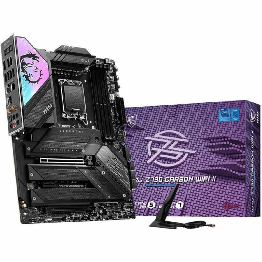 MSI MPG Z790 CARBON WIFI II Gaming Desktop Motherboard - Intel Z790 Chipset - Socket LGA-1700 - ATX Z790CARBWIFIII