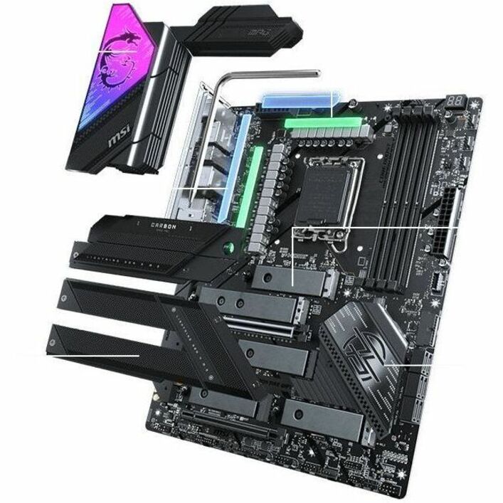 MSI MPG Z790 CARBON WIFI II Gaming Desktop Motherboard - Intel Z790 Chipset - Socket LGA-1700 - ATX Z790CARBWIFIII