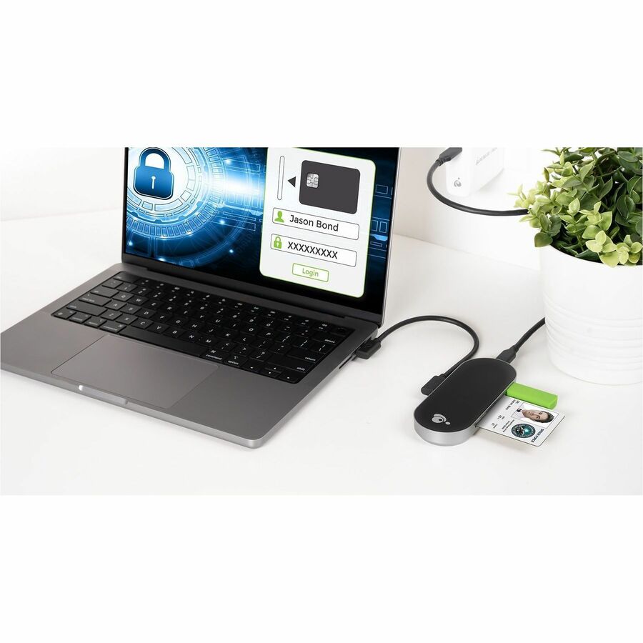 IOGEAR USB-C Hub w/ PD and CAC Reader GUH3C200TAA