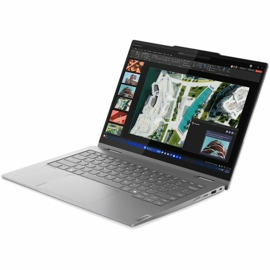 Lenovo ThinkBook 14 G4 IML 21MX000GUS 14" Touchscreen Convertible 2 in 1 Notebook - WUXGA - Intel Core Ultra 7 155U - 16 GB - 512 GB SSD - English (US) Keyboard - Luna Gray 21MX000GUS