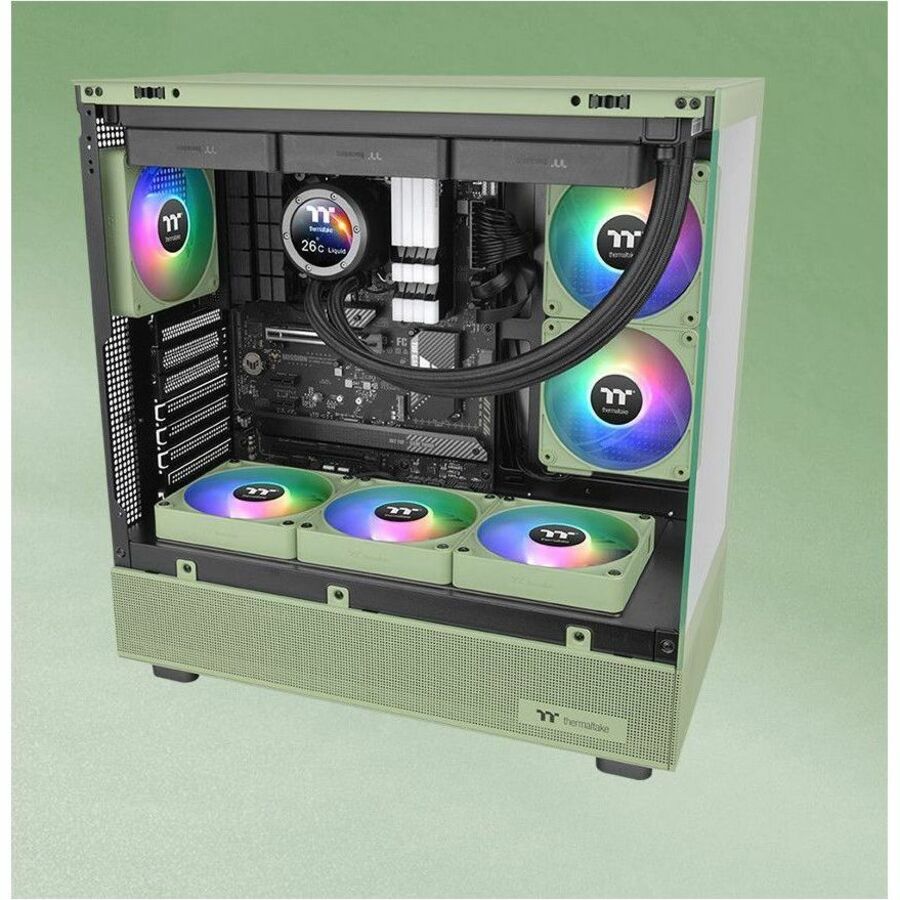 Thermaltake CT140 EX ARGB Sync PC Cooling Fan Matcha Green (3-Fan Pack) - 3 Pack CL-F197-PL14MG-A