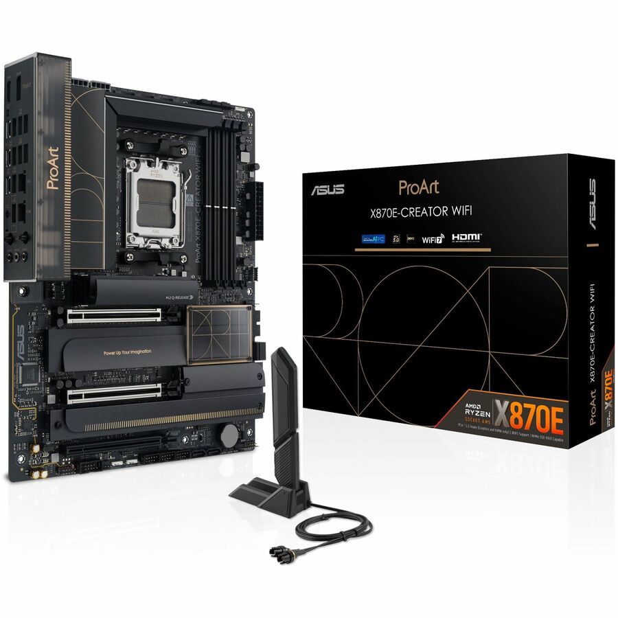 Asus ProArt X870E-CREATOR WIFI Gaming Desktop Motherboard - AMD X870E Chipset - Socket AM5 - ATX ProArtX870E-CREATORWIFI