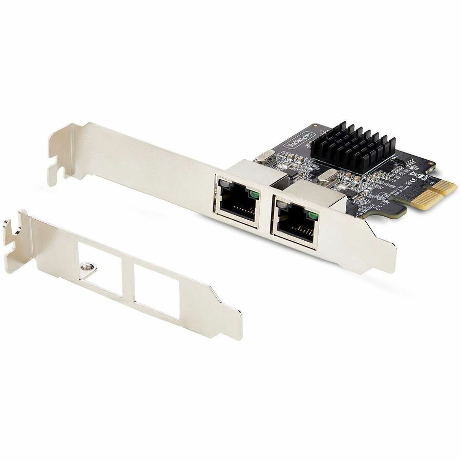 StarTech.com 2-Port Gigabit PCIe Network Adapter Card, 10/100/1000Mbps PCI Express NIC, Dual Realtek RTL8111H, TAA Compliant ST1000SPEXD4T