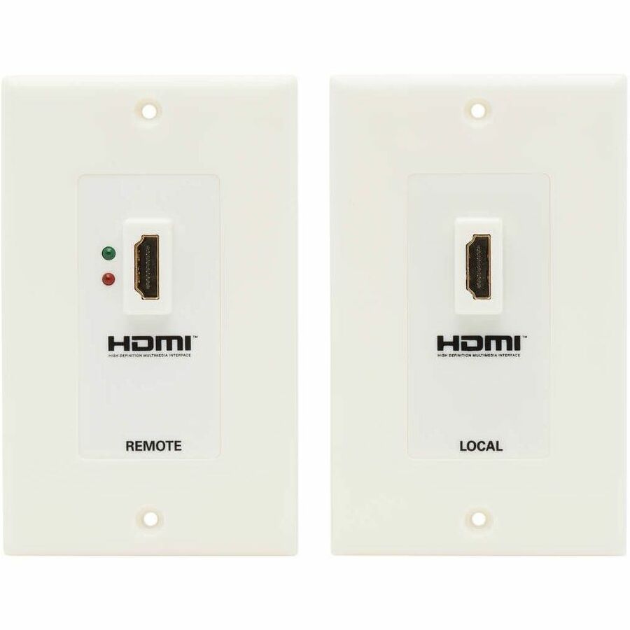 Eaton Tripp Lite Series HDMI over Dual Cat5/Cat6 Extender Wall Plate Kit with Transmitter and Receiver, TAA P167-000