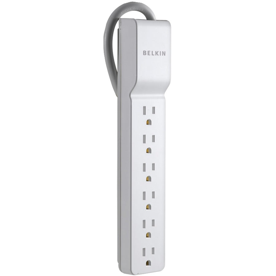 Belkin 6 Outlet Power Strip Surge Protector with 6ft Power Cord - 720 Joules - White BE10600006-CM