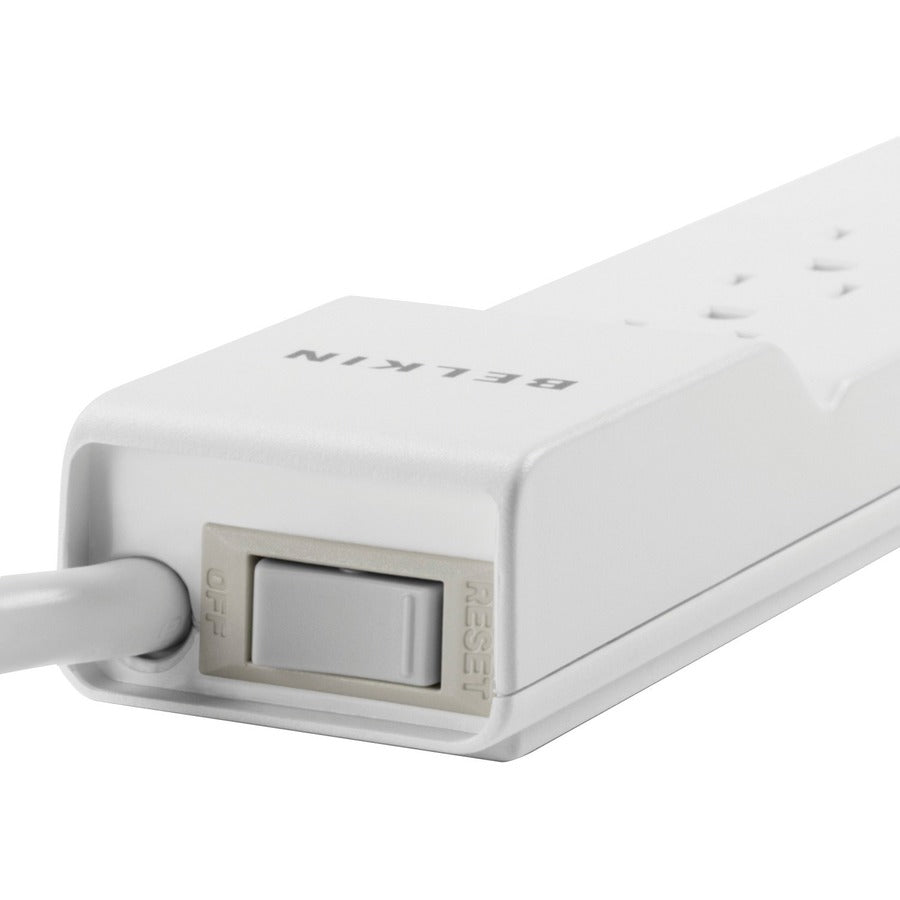 Belkin 6 Outlet Power Strip Surge Protector with 6ft Power Cord - 720 Joules - White BE10600006-CM