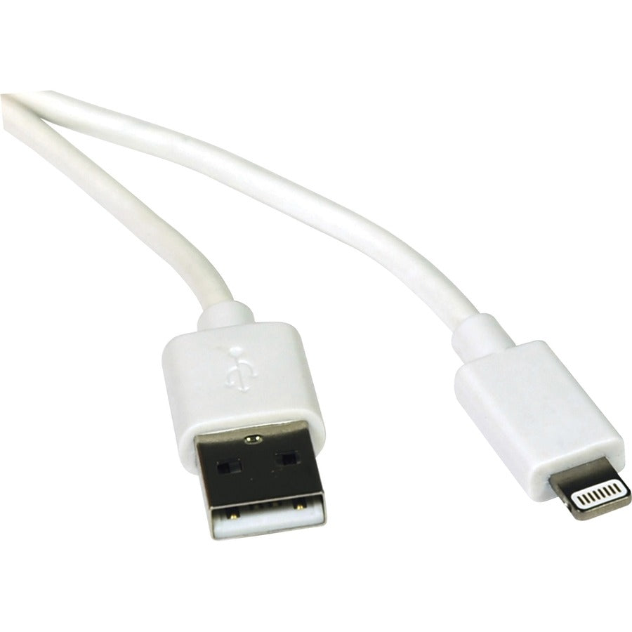 Eaton Tripp Lite Series USB-A to Lightning Sync/Charge Cable (M/M) - MFi Certified, White, 3 ft. (0.9 m) M100-003-WH
