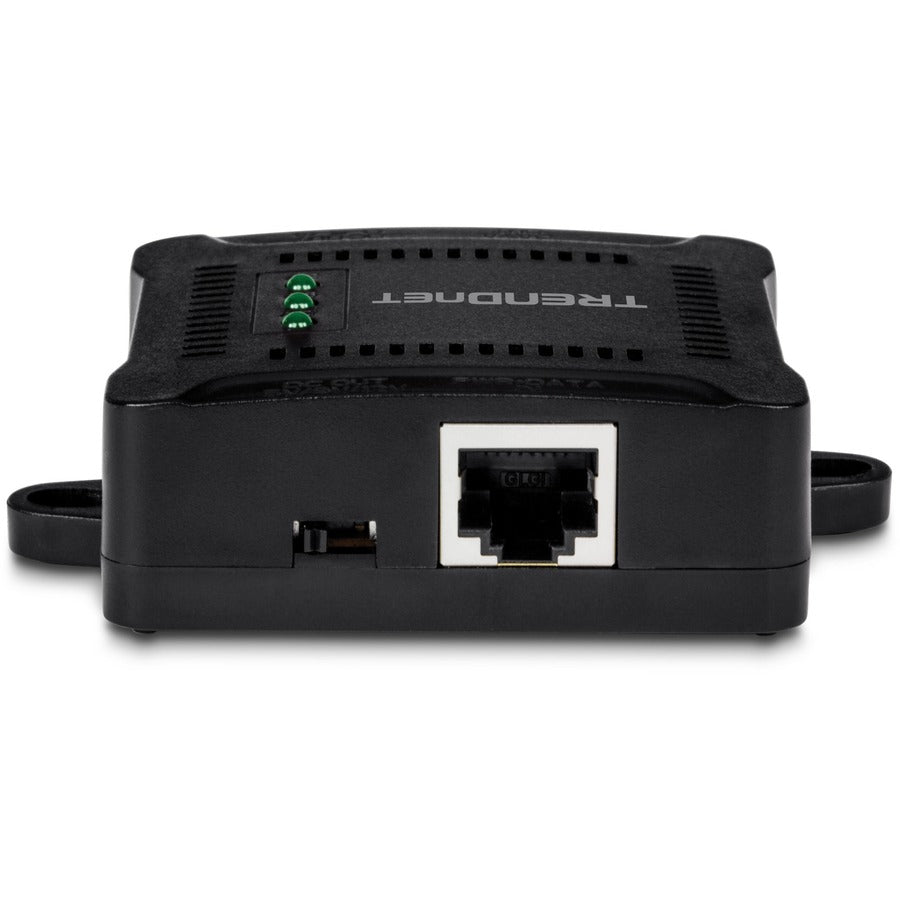 TRENDnet Gigabit PoE Splitter, 1 x Gigabit PoE Input Port, 1 x Gigabit Output Port, Up to 100m (328 ft), Supports 5V, 9V, 12V Devices, 802.3af PoE Compatible, PoE Powered, Black, TPE-104GS TPE-104GS