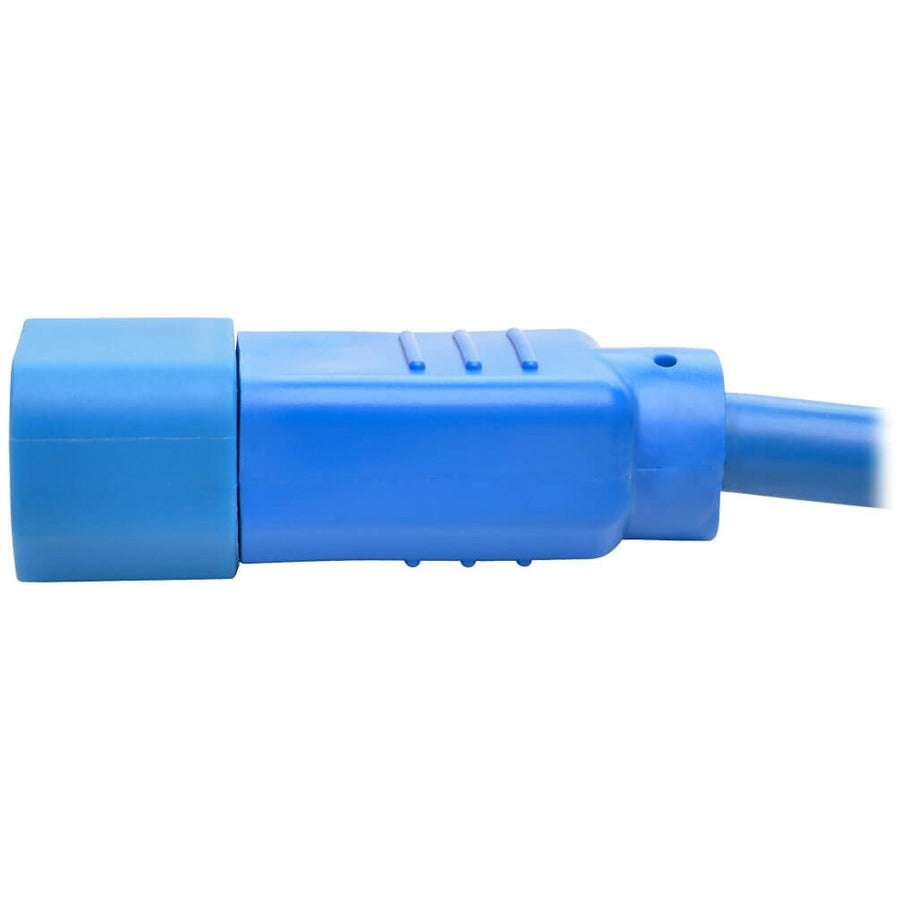Eaton Tripp Lite Series Power Cord C14 to C15 - Heavy-Duty, 15A, 250V, 14 AWG, 6 ft. (1.83 m), Blue P018-006-ABL