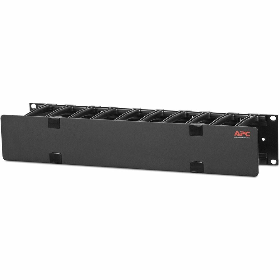 APC by Schneider Electric Horizontal Cable Manager, 2U x 4" Deep, Single-Sided with Cover AR8600A