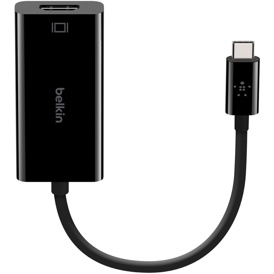 Belkin USB-C to HDMI Adapter Cable, 4k, video adapter - black - Thunderbolt 3/DisplayPort B2B144-BLK