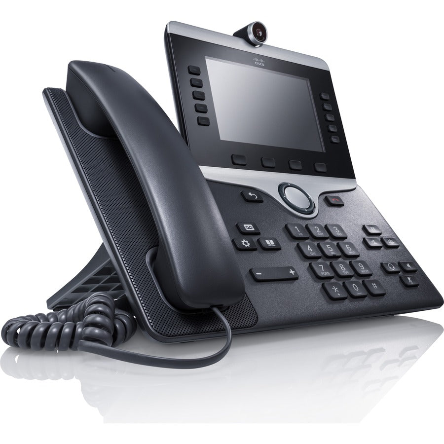 Cisco 8845 IP Phone - Corded/Cordless - Corded - Bluetooth - Wall Mountable, Tabletop - Charcoal - TAA Compliant CP-8845-3PW-NA-K9=
