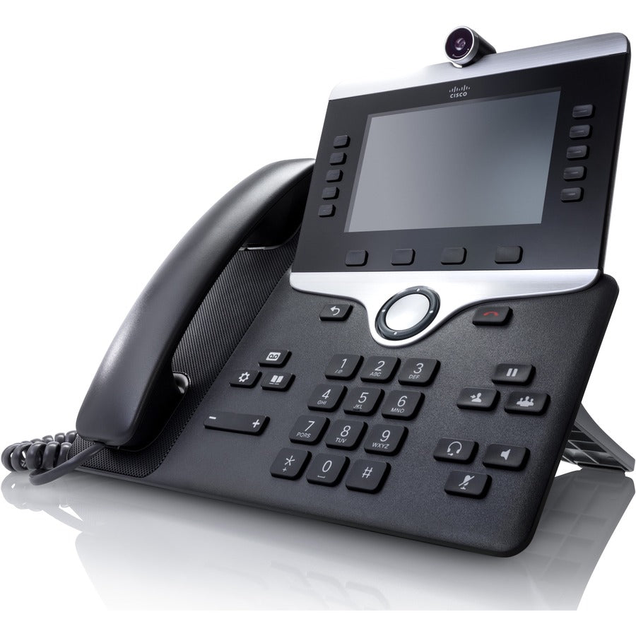 Cisco 8845 IP Phone - Corded/Cordless - Corded - Bluetooth - Wall Mountable, Tabletop - Charcoal - TAA Compliant CP-8845-3PW-NA-K9=