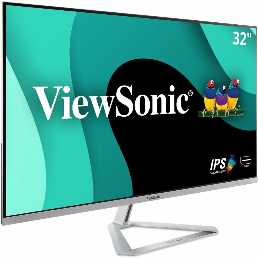 ViewSonic VX3276-MHD 32 Inch 1080p Widescreen IPS Monitor with Ultra-Thin Bezels, Screen Split Capability HDMI and DisplayPort VX3276-MHD