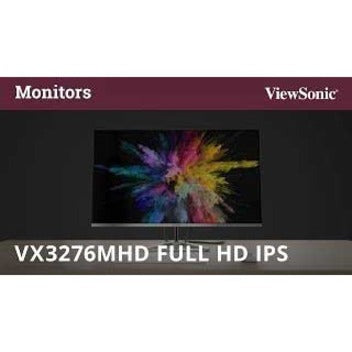 ViewSonic VX3276-MHD 32 Inch 1080p Widescreen IPS Monitor with Ultra-Thin Bezels, Screen Split Capability HDMI and DisplayPort VX3276-MHD