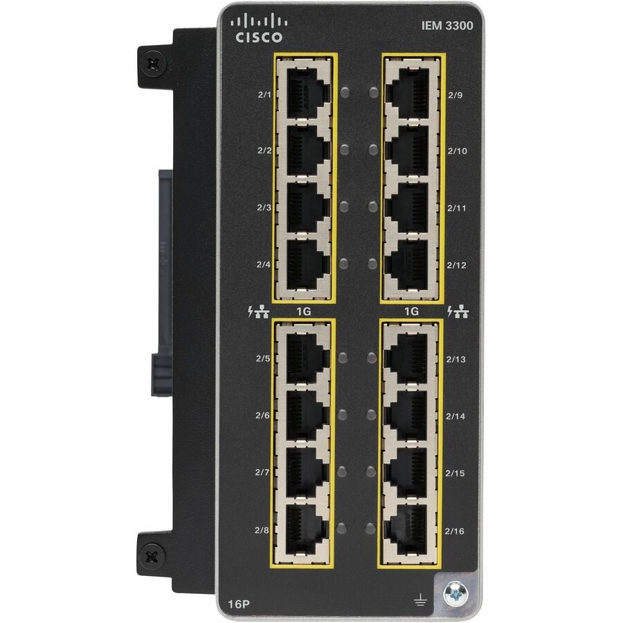 Cisco Catalyst IE3300 Rugged Series Module, 16 Non-PoE Copper IEM-3300-16T=