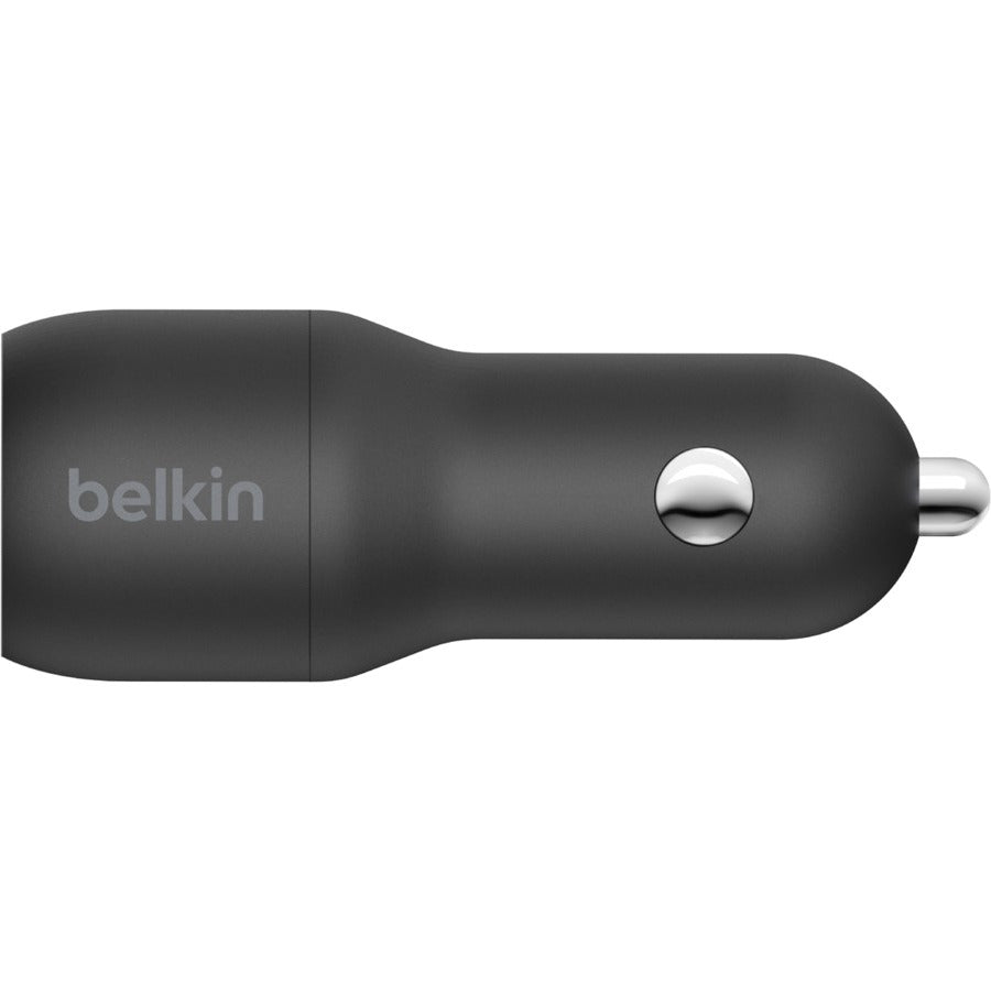 Belkin BoostCharge Dual USB-A Car Charger 24W (USB-A to Lightning Cable included) CCD001BT1MBK