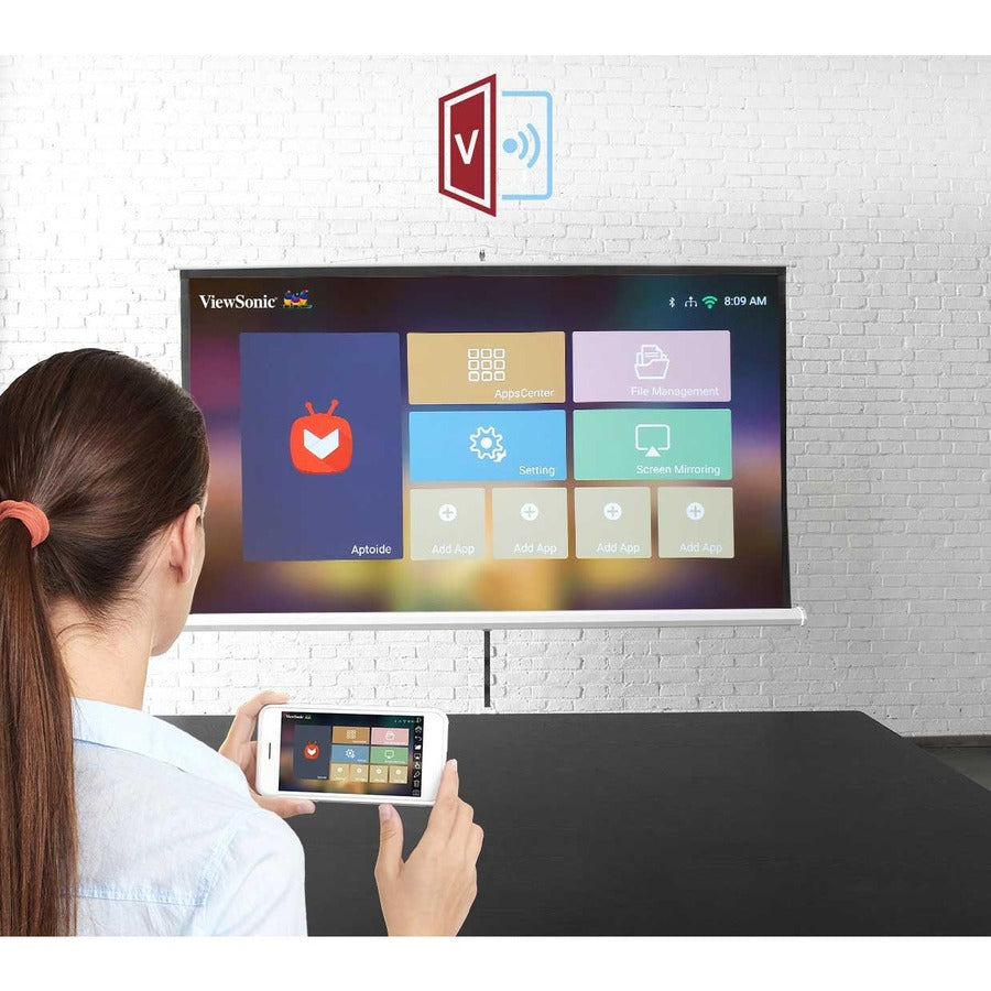 ViewSonic X100-4K True 4K UHD Projector with 1200 ANSI Lumens, Harman Kardon Speakers, HDMI, USB, 125% Rec 709, and Frame Interpolation Technology for Home Theater X100-4K