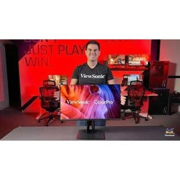 ViewSonic VP2756-2K 27 Inch IPS 1440p Ergonomic Monitor with Ultra-Thin Bezels, Color Accuracy, Pantone Validated, 60W USB C VP2756-2K