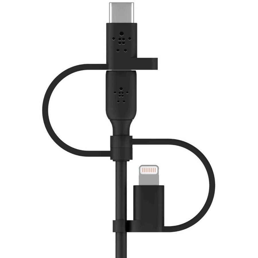 Belkin Universal Cable 15W (USB-A cable with USB-C, Micro-USB and Lightning connectors) CAC001BT1MBK
