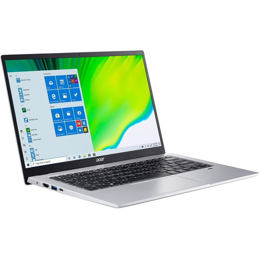 Acer Swift 1 SF114-34 SF114-34-C16K 14" Notebook - Full HD - Intel Celeron N4500 - 4 GB - 128 GB Flash Memory - English Keyboard - Pure Silver NX.A78AA.001