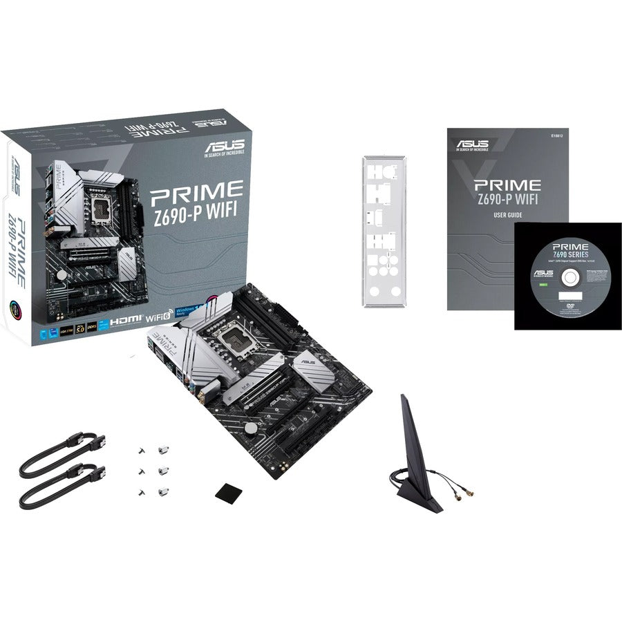 Asus Prime Z690-P WIFI Desktop Motherboard - Intel Z690 Chipset - Socket LGA-1700 - Intel Optane Memory Ready - ATX PRIME Z690-P WIFI