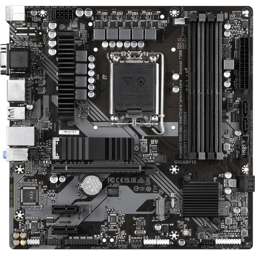 Gigabyte Ultra Durable B760M DS3H DDR4 Gaming Desktop Motherboard - Intel B760 Chipset - Socket LGA-1700 - Micro ATX B760M DS3H DDR4