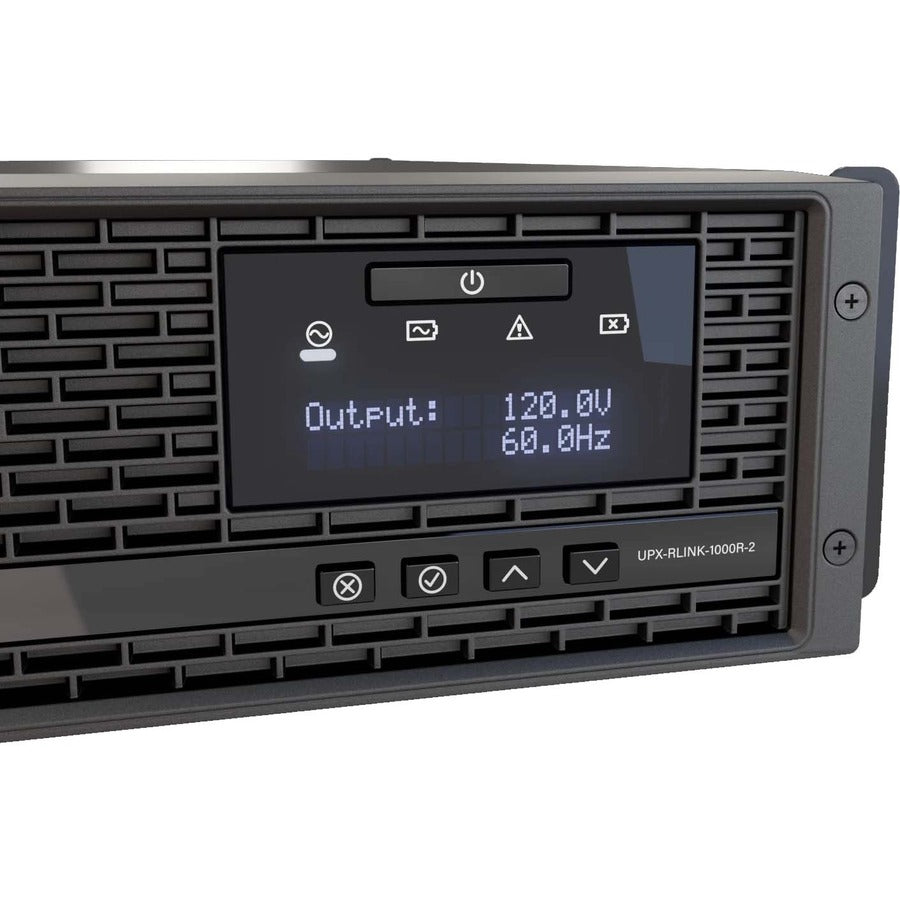Middle Atlantic NEXSYS Series 2RU 15 Amp UPS Battery Backup Power System with RackLink and Bank Outlet Control UPX-RLNK-1000R-2