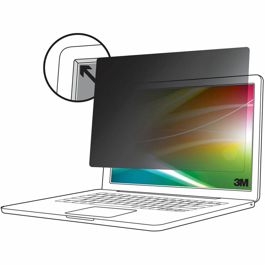 3M™ Bright Screen Privacy Filter for 15.6in Laptop, 16:9, BP156W9B BP156W9B