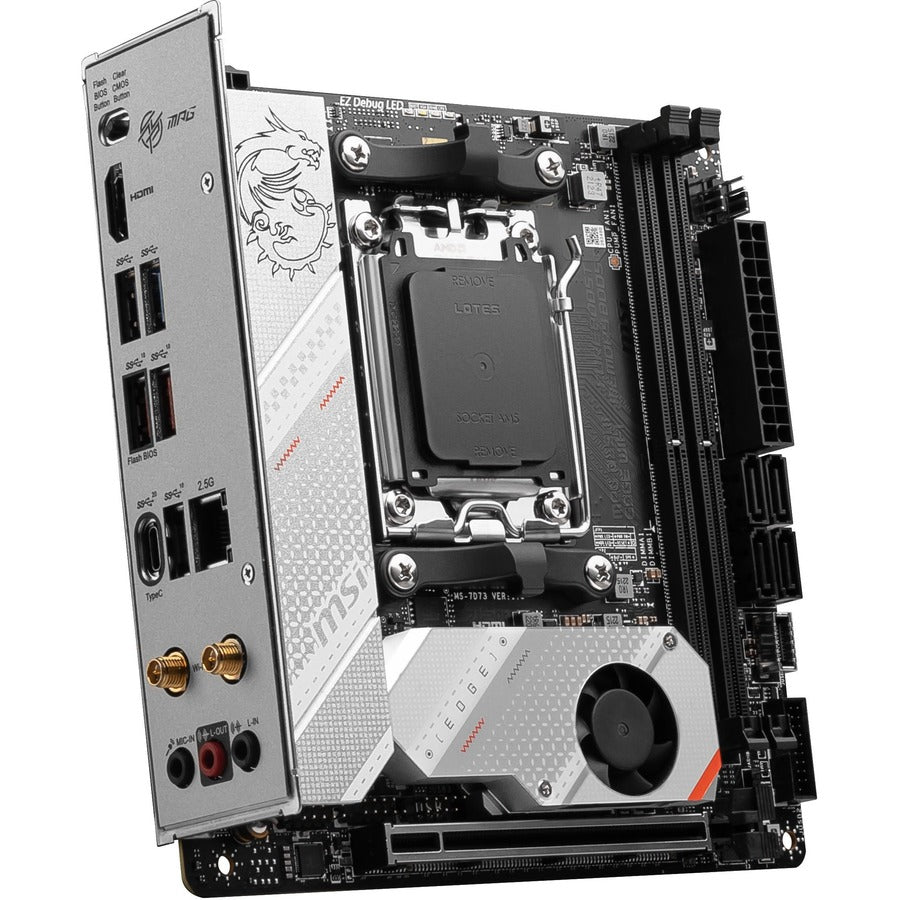 MSI MPG B650I EDGE WIFI Gaming Desktop Motherboard - AMD B650 Chipset - Socket AM5 - Mini ITX B650IEDGEWIFI