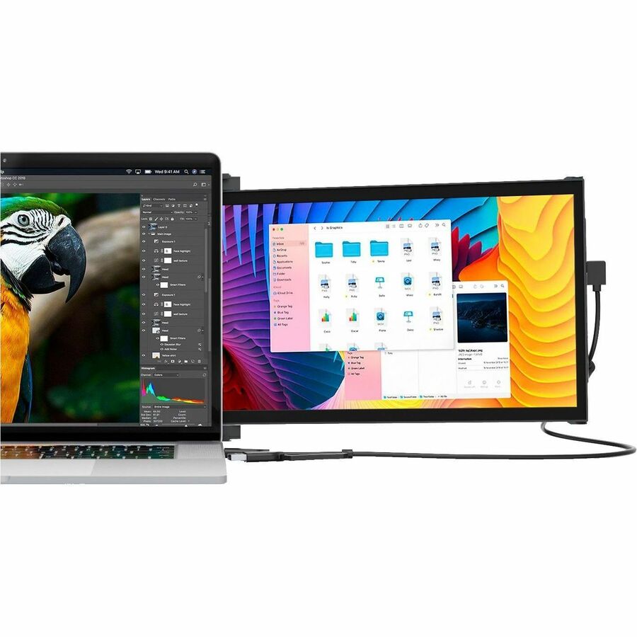 Mobile Pixels DUEX Plus 101-1006P04 13" Class LCD Monitor - Black 101-1006P04